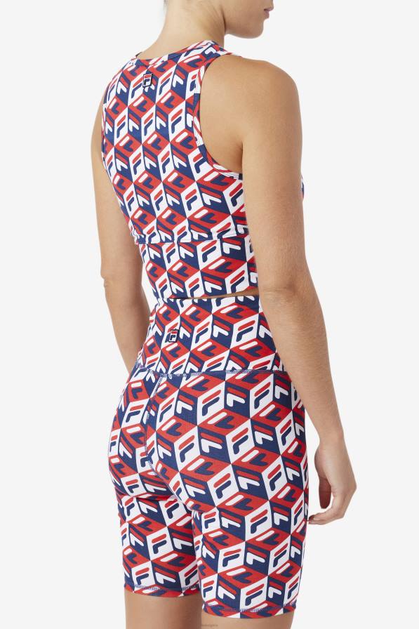 2HNL1393 червено/морско/бяло FILA потник fila emmaline червен/тъмносин/бял