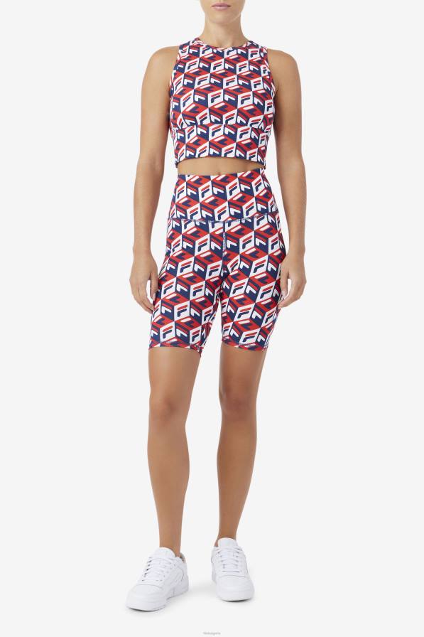 2HNL1393 червено/морско/бяло FILA потник fila emmaline червен/тъмносин/бял