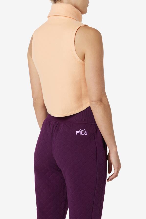 2HNL1415 портокал/кайен FILA елиана с изрязан врат по-топъл портокал/кайен фила