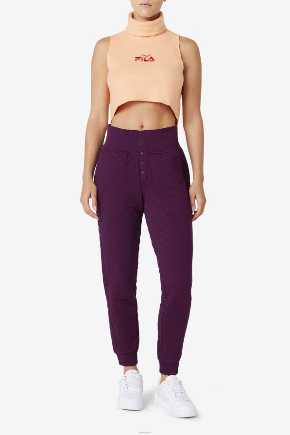 2HNL1415 портокал/кайен FILA елиана с изрязан врат по-топъл портокал/кайен фила