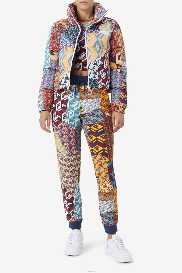 2HNL1754 океан/жълто/бяло FILA puffer marina sleeve fila ocean/yellow/white