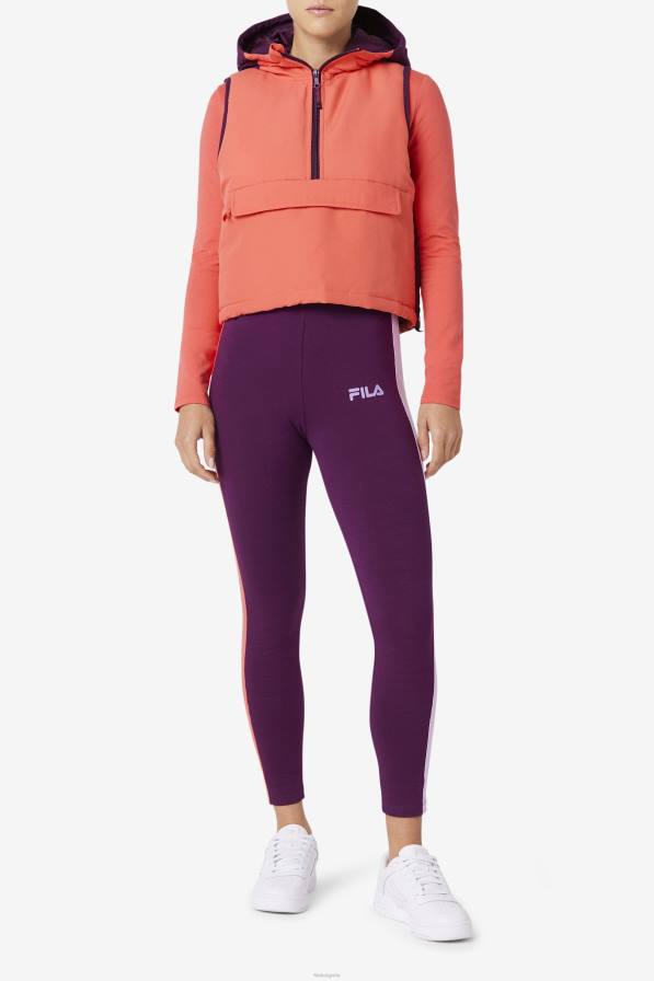 2HNL1784 кайен/кисело цвекло FILA nevaeh жилетка с половин цип fila cayenne/кисело цвекло