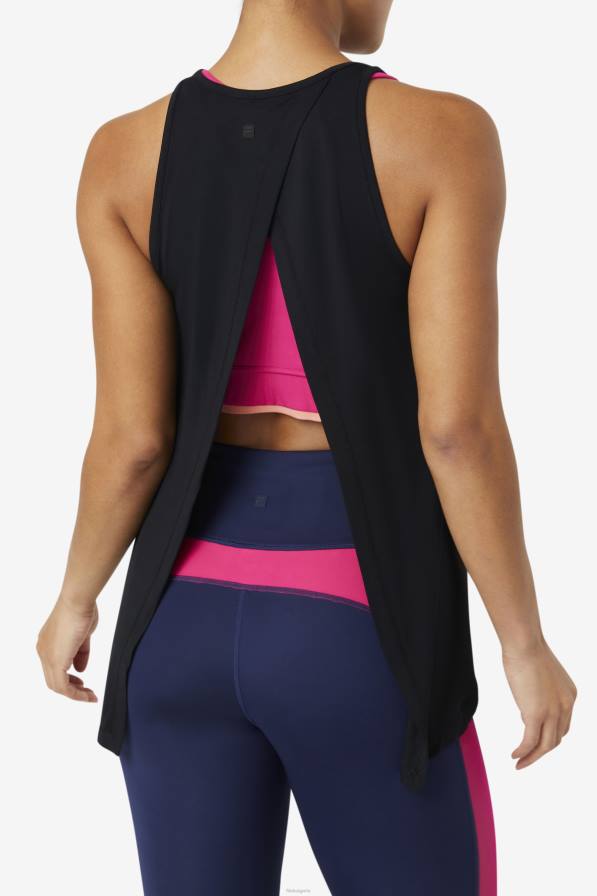 2HNL1862 черен FILA fi-lux черен потник с отворен гръб fila