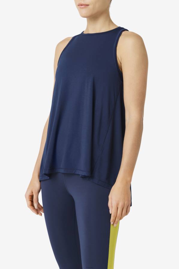 2HNL1864 военноморски флот FILA fila тъмносиньо потник с отворен гръб fi-lux