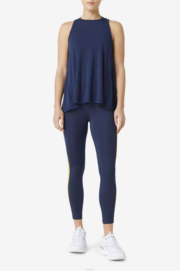 2HNL1864 военноморски флот FILA fila тъмносиньо потник с отворен гръб fi-lux