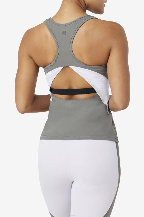 2HNL1873 гаргойл/лавандулово синьо FILA fila uplift open racerback потник гаргойл/лавандула синьо