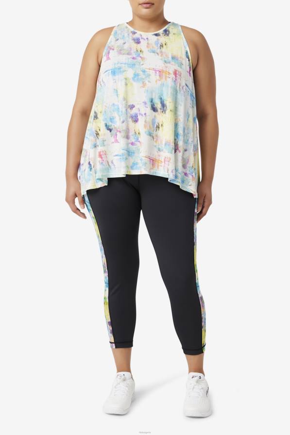 2HNL1912 боя за вратовръзка FILA fila tie dye fi-lux потник с отворен гръб