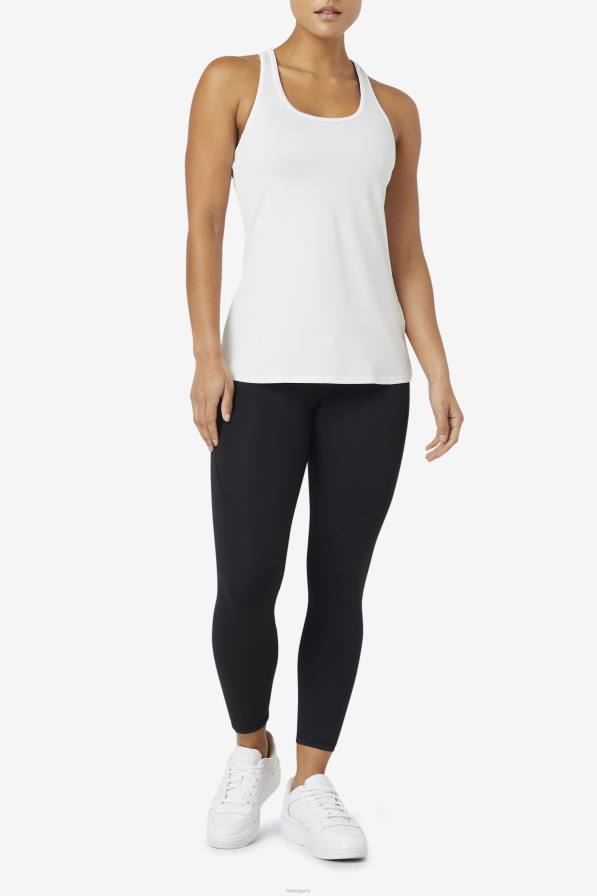 2HNL2018 бяло FILA pickleball racerback резервоар фила бял