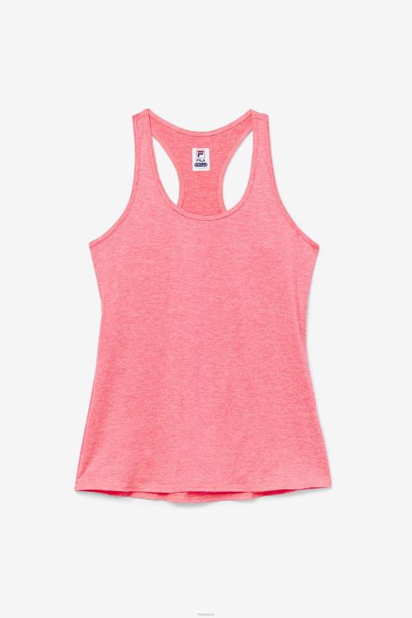 2HNL2022 дива розов хедър FILA diva pink heather pickleball racerback tank fila