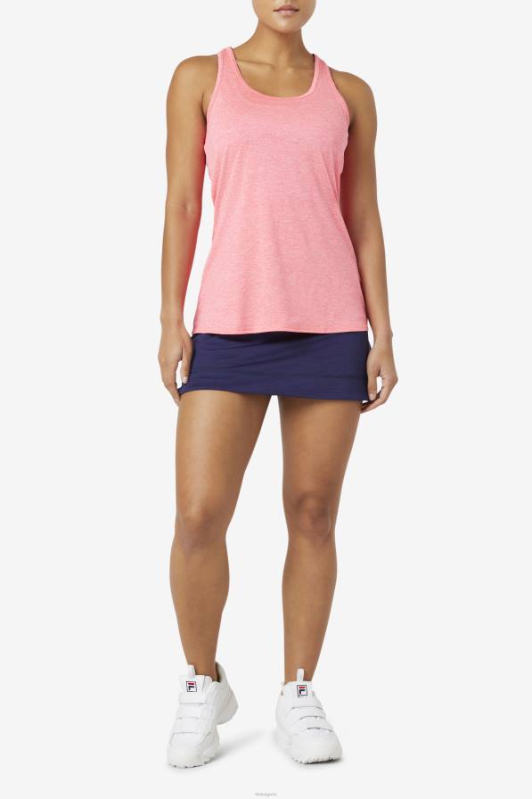 2HNL2022 дива розов хедър FILA diva pink heather pickleball racerback tank fila