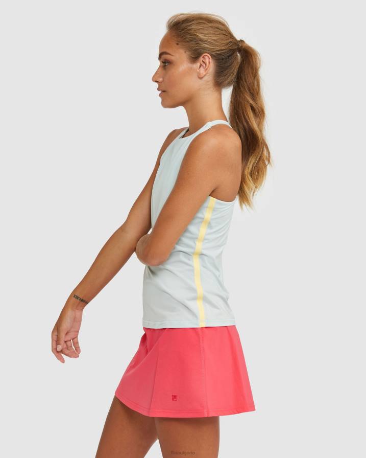 2HNL2918 сиво/слънчево FILA fila потник със състезател с висок деколте fila сив/слънчев