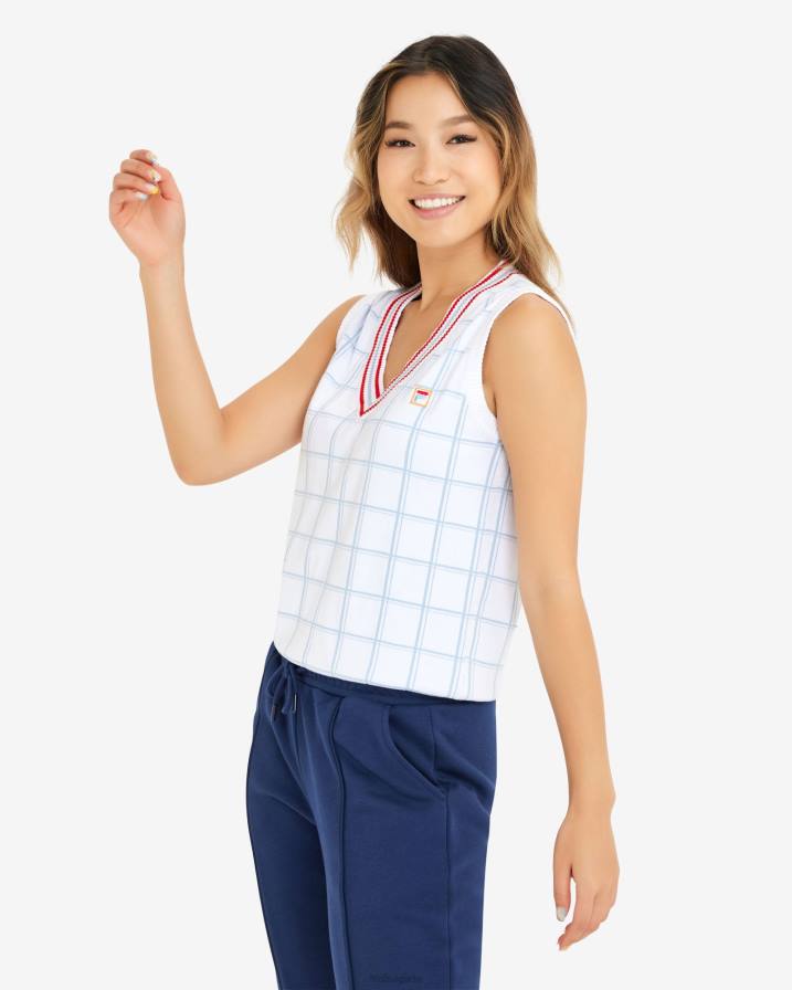 2HNL2929 бяло FILA fila дамска жилетка oakley бяла