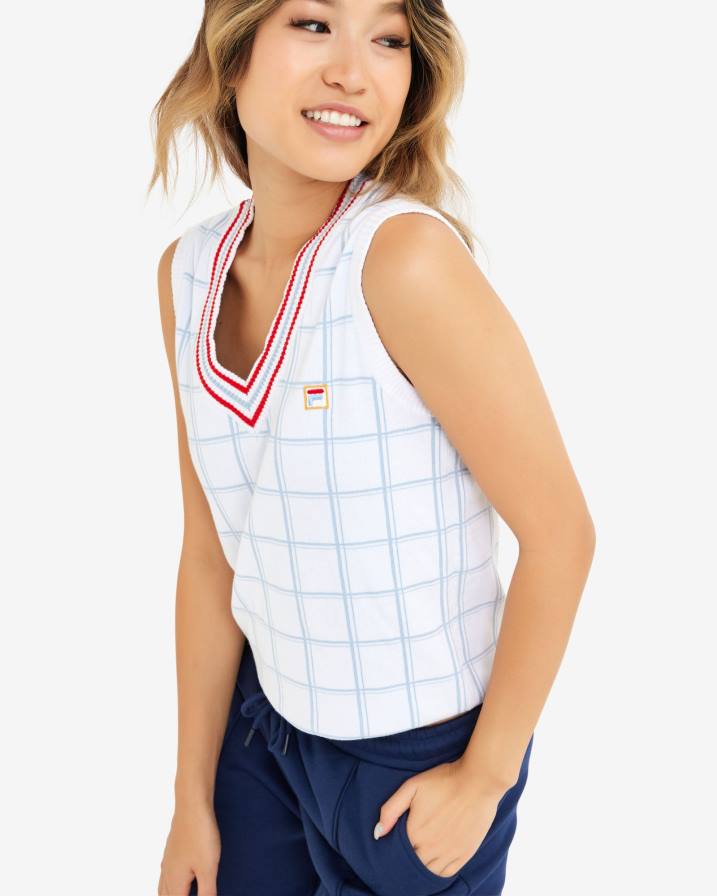 2HNL2929 бяло FILA fila дамска жилетка oakley бяла