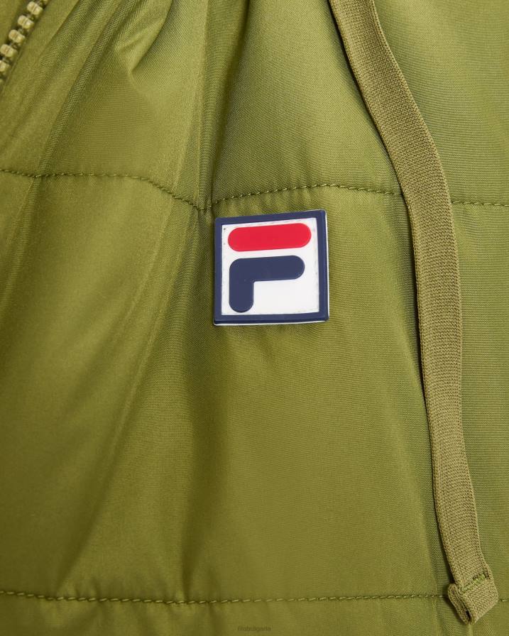 2HNL2973 маслина FILA дамска буф жилетка от иранга в маслинов цвят
