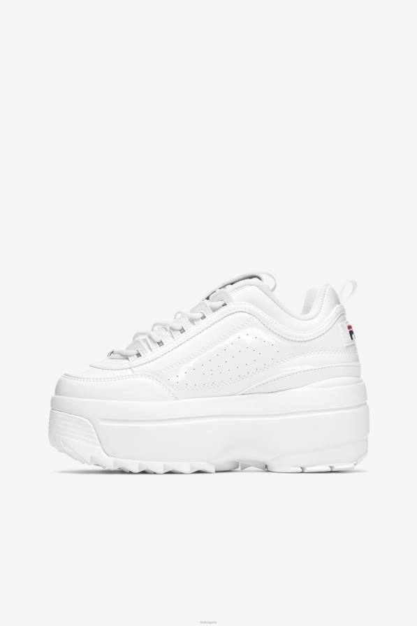 2HNL1140 бяло/морско/червено FILA бял/тъмносин/червен дамски разрушител 2 клиновидни патент fila