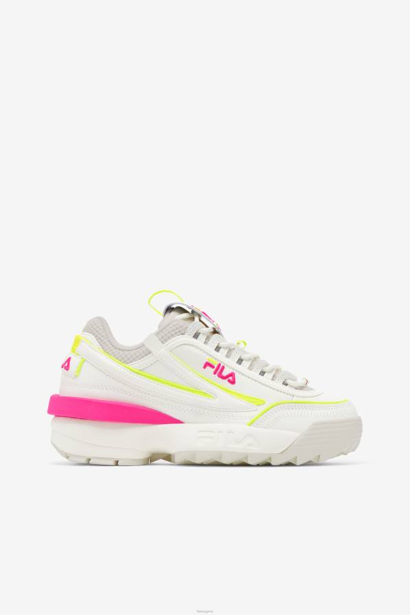 2HNL1171 бял/бял пясък/розов гла FILA fila дамски disruptor 2 exp white/white sand/pink glo