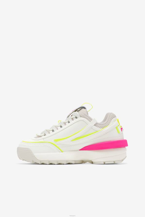 2HNL1171 бял/бял пясък/розов гла FILA fila дамски disruptor 2 exp white/white sand/pink glo