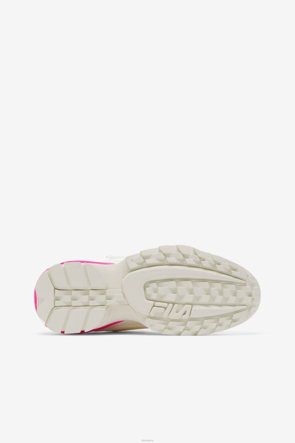 2HNL1171 бял/бял пясък/розов гла FILA fila дамски disruptor 2 exp white/white sand/pink glo