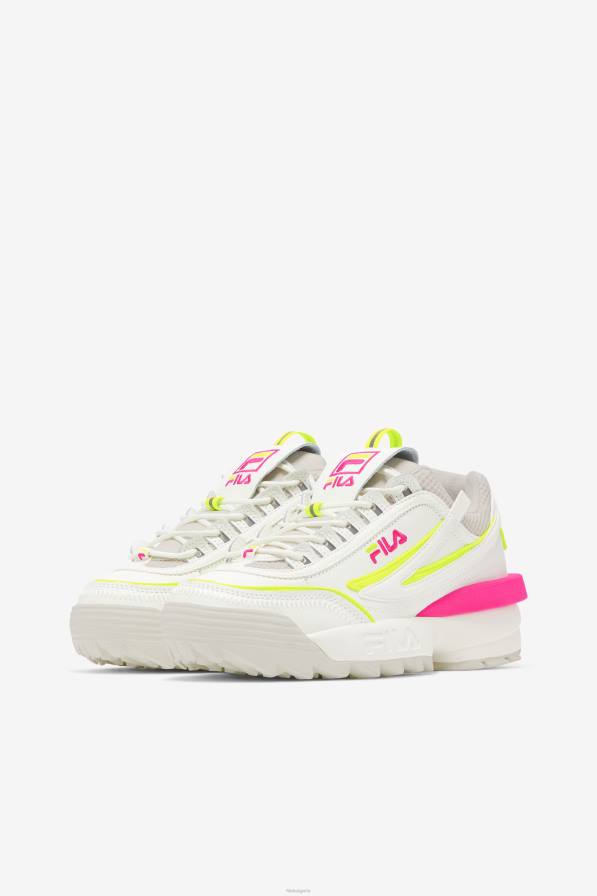 2HNL1171 бял/бял пясък/розов гла FILA fila дамски disruptor 2 exp white/white sand/pink glo