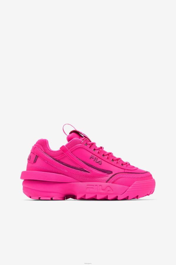 2HNL1178 розово гло/фестивална фуксия FILA дамски disruptor 2 exp fila pink glo/festival fuchsia