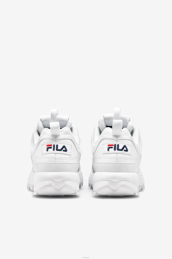 2HNL1190 бяло/морско/червено FILA дамски disruptor 2 premium fila бяло/тъмно/червено