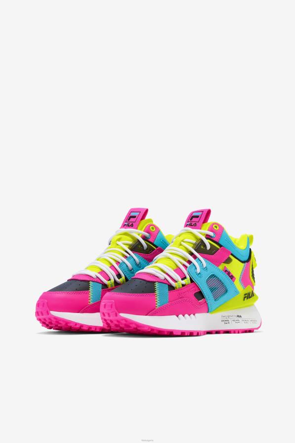 2HNL1208 розово glo/жълто/черно FILA дамски spectra fila pink glo/yellow/black