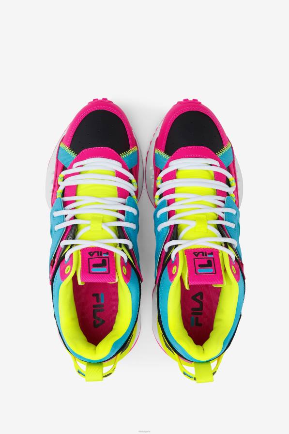 2HNL1208 розово glo/жълто/черно FILA дамски spectra fila pink glo/yellow/black