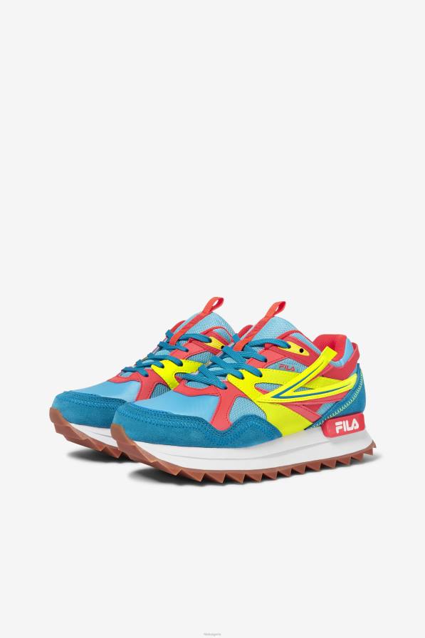 2HNL1304 синя риба/жълт/огнен корал FILA дамски санденал orbit fila bluefish/yellow/fiery coral