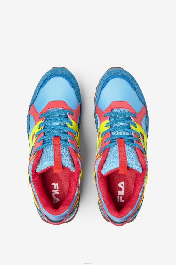 2HNL1304 синя риба/жълт/огнен корал FILA дамски санденал orbit fila bluefish/yellow/fiery coral