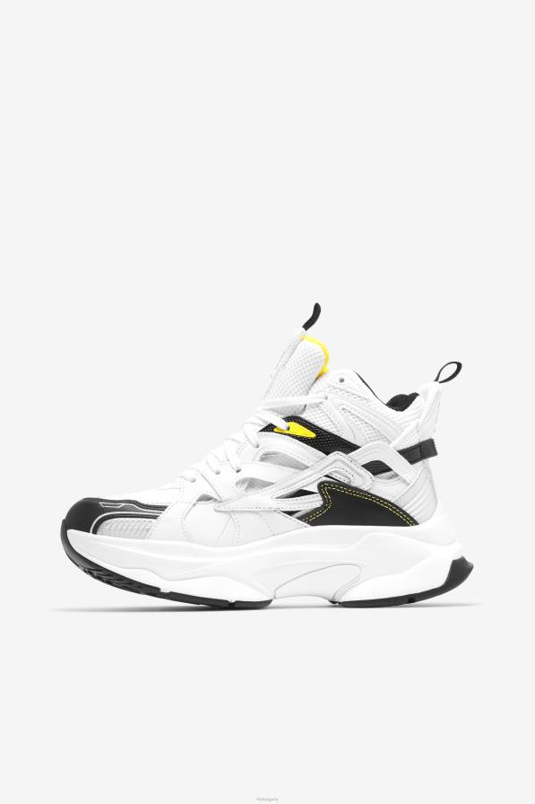 2HNL1333 бял/черен/лимонов тоник FILA fila дамски халасан средно премиум бял/черен/лимонов тоник