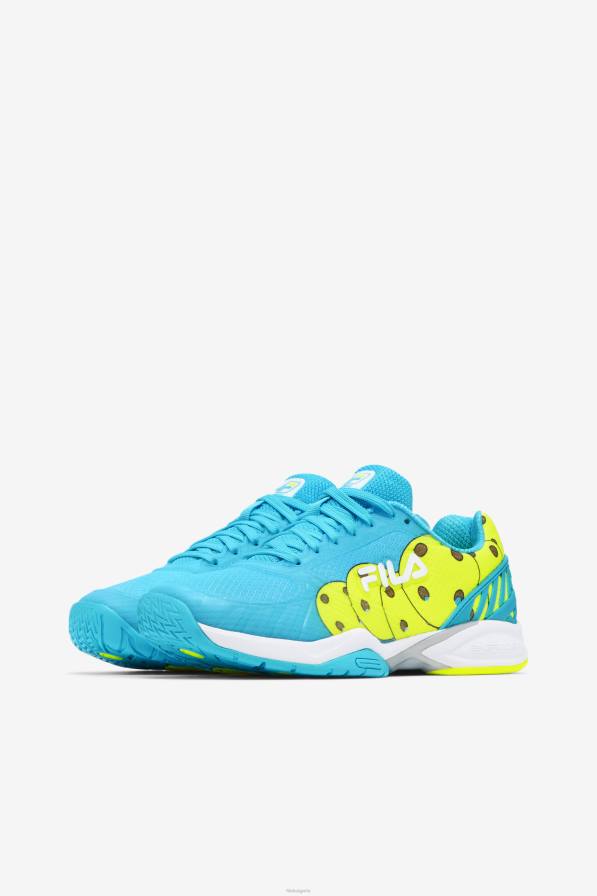 2HNL2049 синя риба/бяло/жълто FILA синя/бяла/жълта фила волей зона за жени