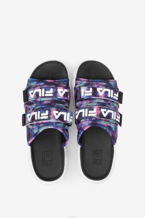 2HNL1357 мулти/черно/бяло FILA fila дамски маратонки tie dye outdoor slide мулти/черно/бяло