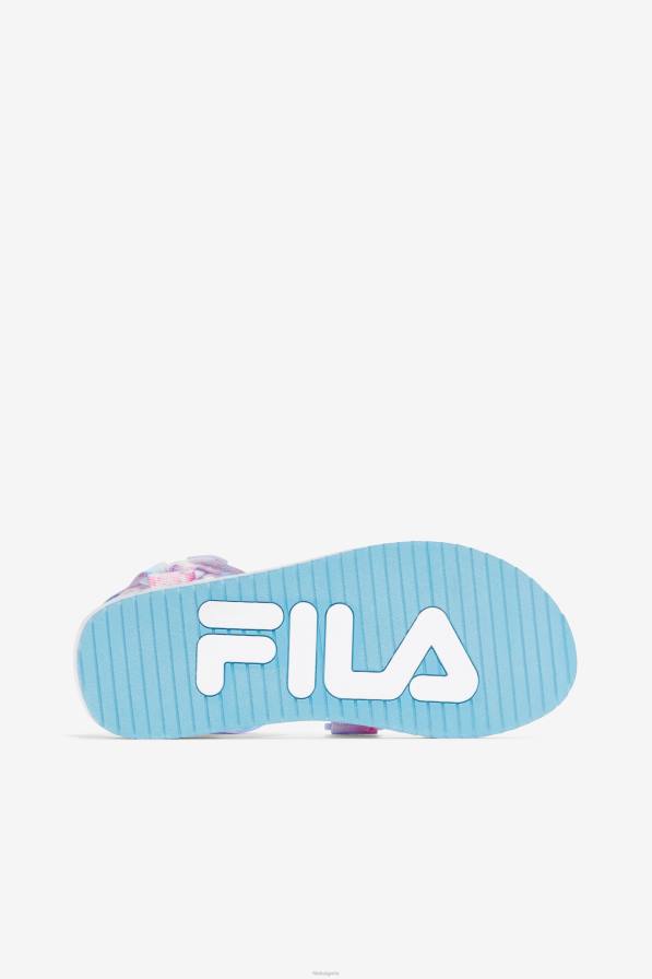 2HNL1358 мулти/бял/лилав пирен FILA дамски дрифтър ts tie dye fila multi/white/purple heater