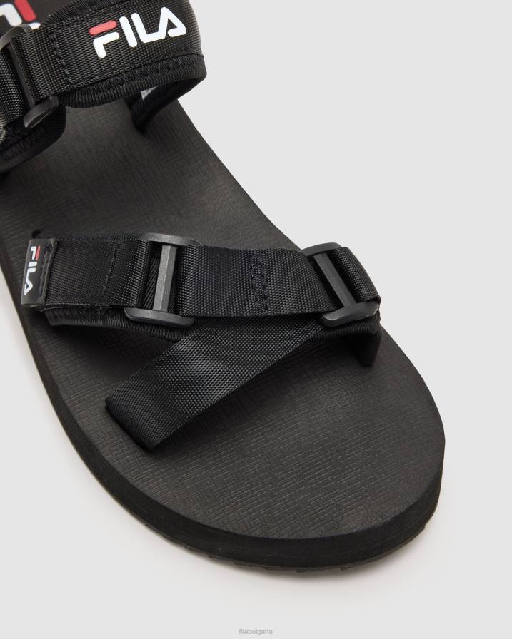 2HNL2796 черно/бяло/червено FILA черен/бял/червен дамски сандал rovereto fila