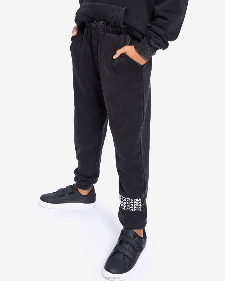 2HNL3091 черен FILA черни панталони maxim за момче fila