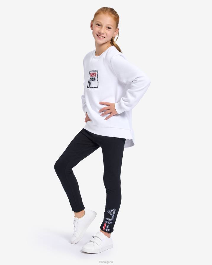 2HNL3097 черен FILA fila natasha момичета стегнати черни