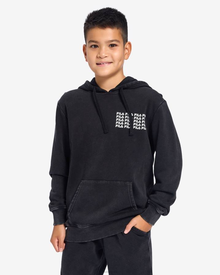2HNL3108 черен FILA черна момчешка качулка maxim fila