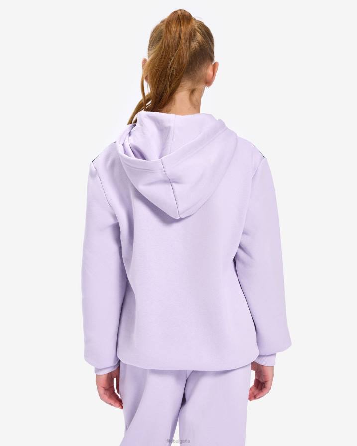 2HNL3139 пастелен люляк FILA фила детска значка 2.0 качулка пастел люляк