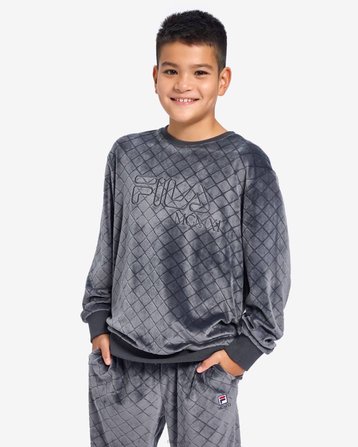 2HNL3149 черна стрида FILA детски sloane crew black oyster fila