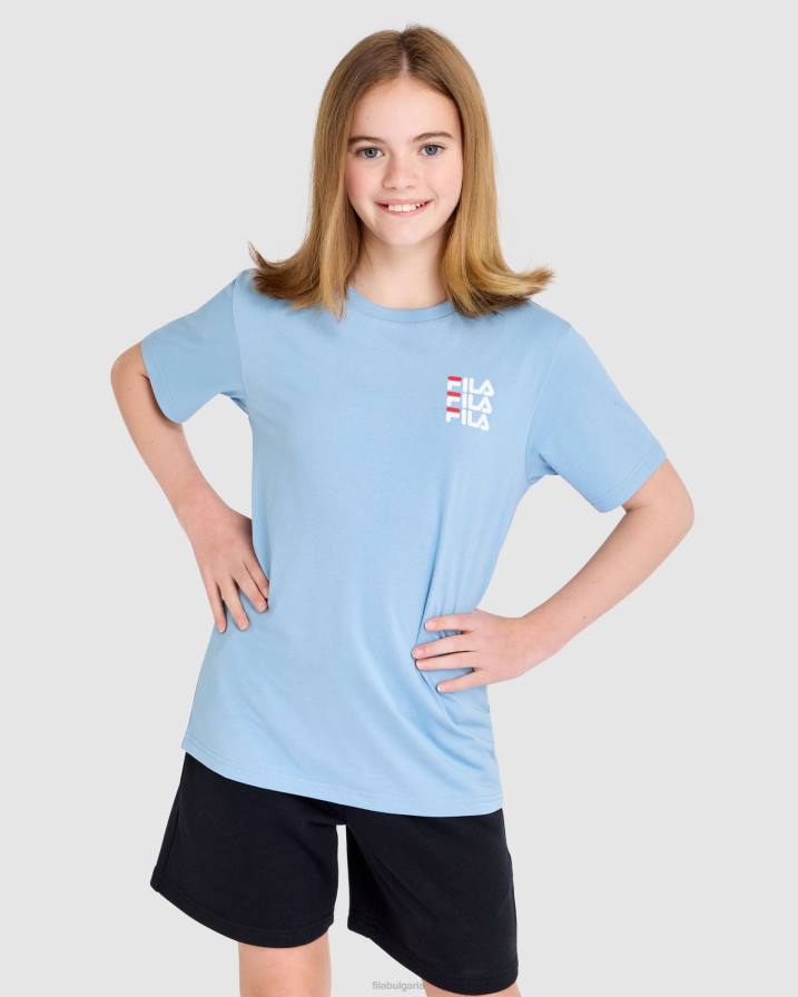 2HNL3047 ледниково езеро FILA детска тениска ripley glacier lake fila