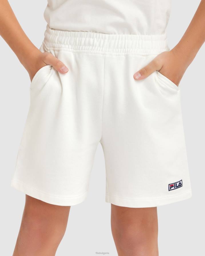 2HNL3086 бяло FILA детски къси панталони Parker Fila White