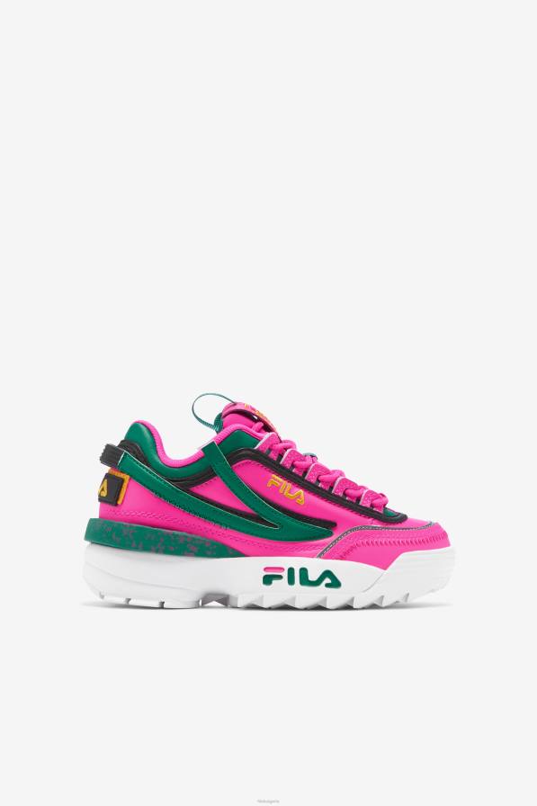 2HNL2059 розово гло/зелено/златно FILA fila big kids' disruptor 2 exp pink glo/green/gold