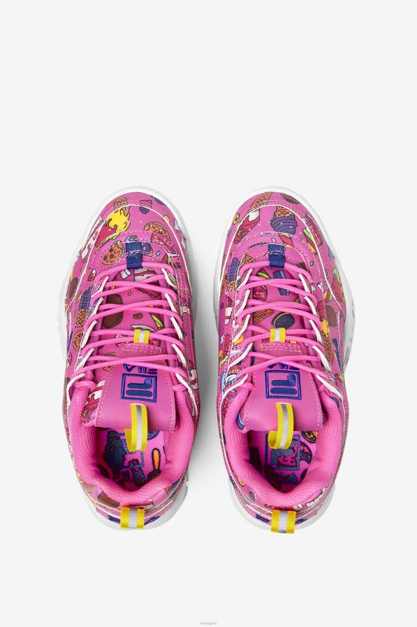 2HNL2063 захарна слива/лилаво/лимон FILA големи детски disruptor 2 премиум захар слива/лилаво/лимон фила