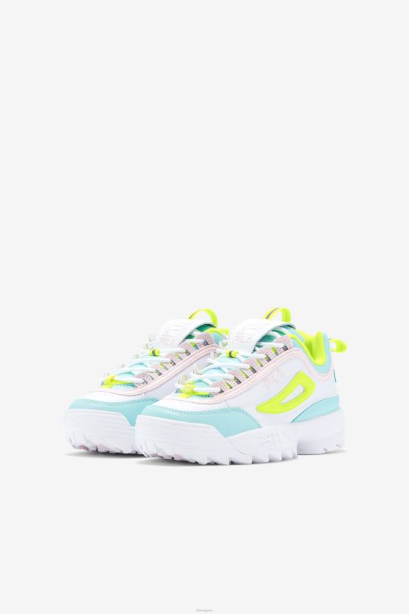 2HNL2068 бяло/жълто/синьо FILA fila бяло/жълто/синьо голям детски disruptor 2 premium