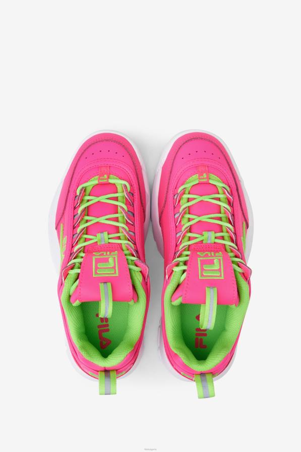 2HNL2070 розово/зелено/бяло FILA розов/зелен/бял голям детски disruptor 2 premium fila