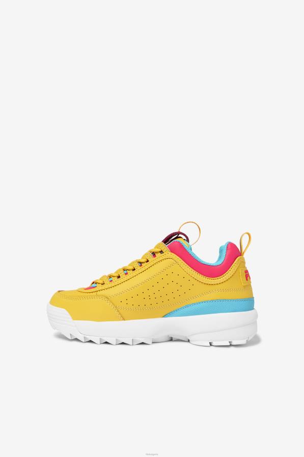 2HNL2071 лимон/дива розово/синя риба FILA fila big kids' disruptor 2 premium lemon/diva pink/bluefish