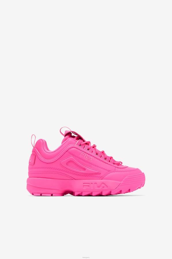 2HNL2073 розово FILA pink fila big kids' disruptor 2 premium