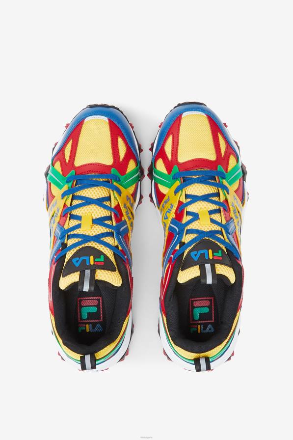 2HNL2077 лимонено/червено/имперско синьо FILA fila големи детски електромонт лимон/червено/имперско синьо