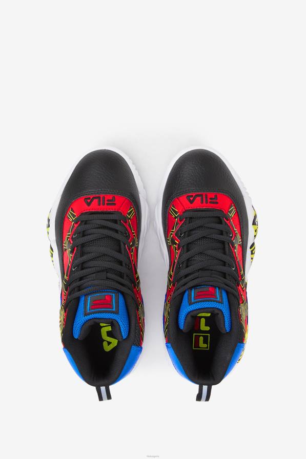 2HNL2118 черно/синьо/червено FILA черни/сини/червени големи детски mb fila