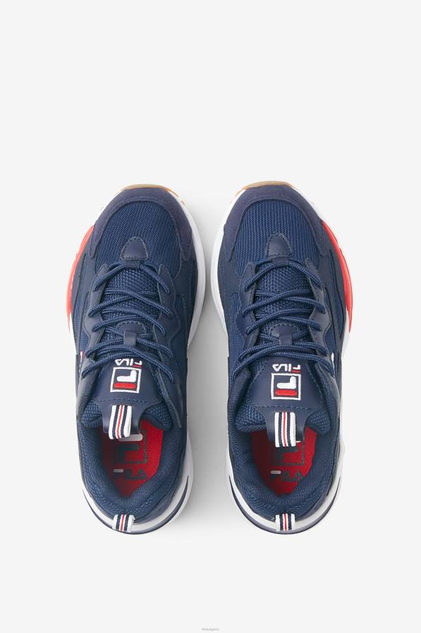 2HNL2153 тъмносиньо/бяло/червено FILA големи детски ray tracer синьо/бяло/червено фила